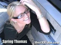 Hot Facial young blonde gets splashed allover her face and glasses 2 months ago