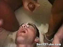 Black and White guy fuck Black stud tops a hot white boy. 5 years ago