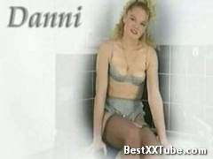 Horny blonde teen in the kitchen Cockney tart Danni loves to get wet and soapy when she fucks herself 2 months ago